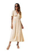 Maxi Dress with buttons on the front - p3 Boutique