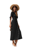 Maxi Dress with buttons on the front - p3 Boutique