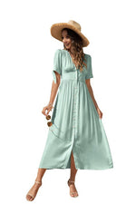 Maxi Dress with buttons on the front - p3 Boutique