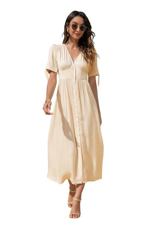 Maxi Dress with buttons on the front - p3 Boutique
