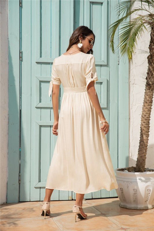 Maxi Dress with buttons on the front - p3 Boutique