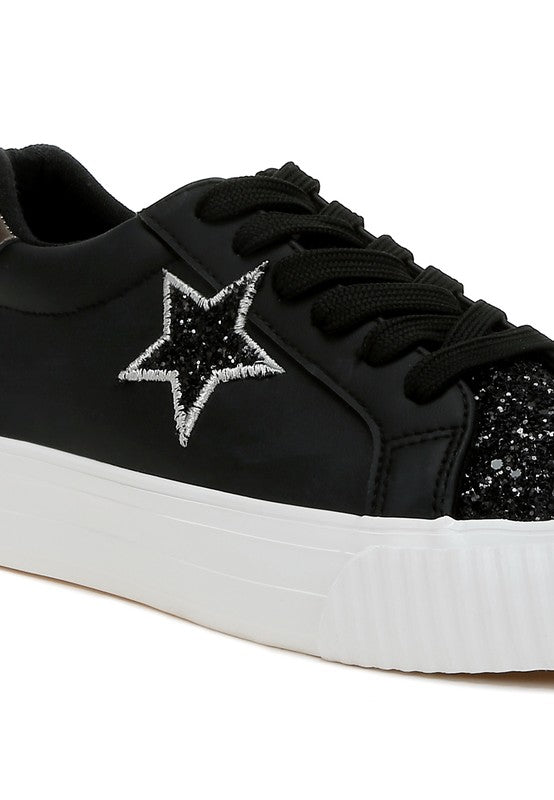 Merida Glitter Patch Chunky Sneakers - p3 Boutique