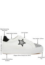 Merida Glitter Patch Chunky Sneakers - p3 Boutique