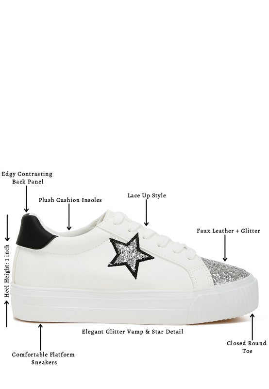 Merida Glitter Patch Chunky Sneakers - p3 Boutique