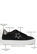 Merida Glitter Patch Chunky Sneakers - p3 Boutique