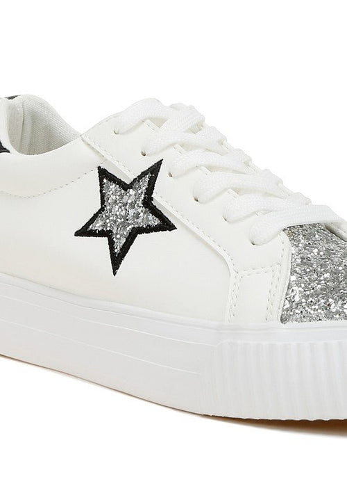 Merida Glitter Patch Chunky Sneakers - p3 Boutique