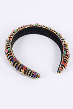 Mix Stone Statement Puffy Headband - p3 Boutique