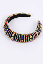 Mix Stone Statement Puffy Headband - p3 Boutique
