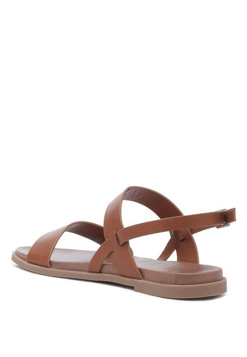 Miya Strappy Slingback Flat Sandal - p3 Boutique