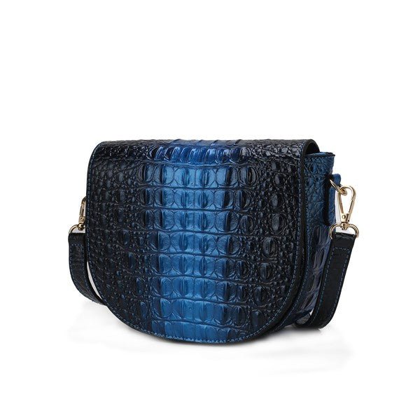 MKF Amalia Croc - Embossed Crossbody Bag by Mia K - p3 Boutique