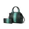 MKF Bently Croc - Embossed Tote & Wallet Set - p3 Boutique
