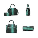 MKF Bently Croc - Embossed Tote & Wallet Set - p3 Boutique