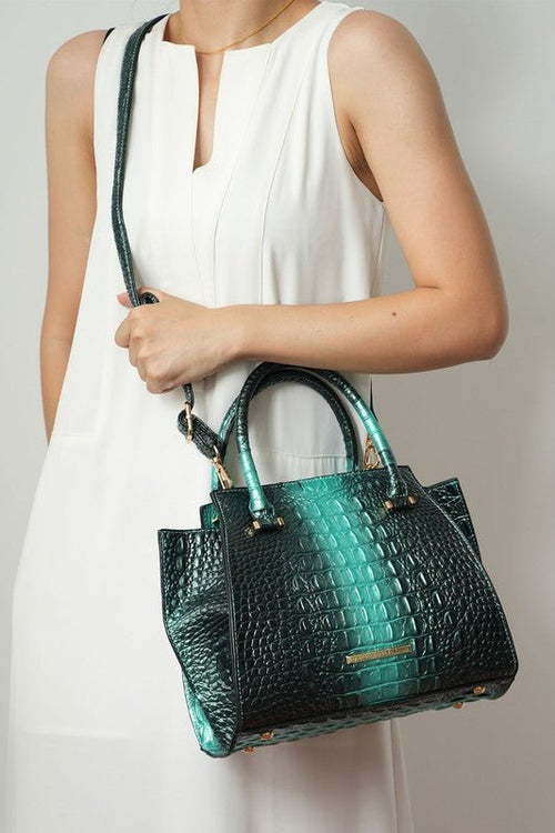 MKF Bently Croc - Embossed Tote & Wallet Set - p3 Boutique