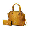 MKF Collection Viridiana Croc - Embossed Tote Bag - p3 Boutique