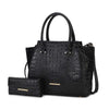 MKF Collection Viridiana Croc - Embossed Tote Bag - p3 Boutique