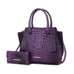 MKF Collection Viridiana Croc - Embossed Tote Bag - p3 Boutique