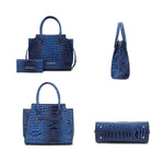 MKF Collection Viridiana Croc - Embossed Tote Bag - p3 Boutique