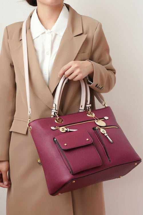 MKF Julia Women Satchel Bag by Mia K - p3 Boutique