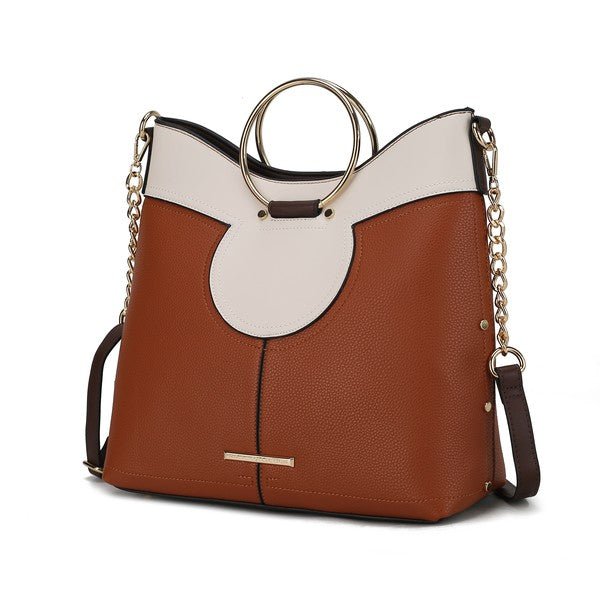 MKF Kylie Top Handle Satchel by Mia K - p3 Boutique