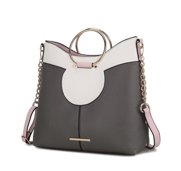 MKF Kylie Top Handle Satchel by Mia K - p3 Boutique