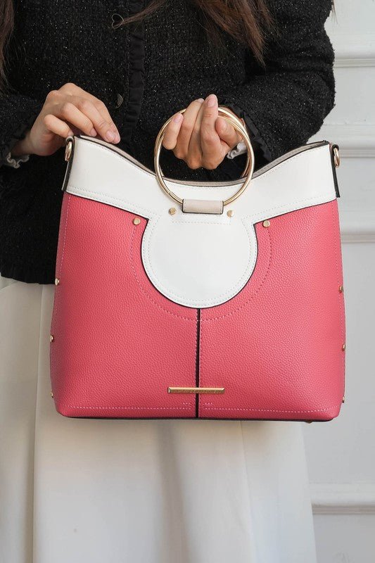 MKF Kylie Top Handle Satchel by Mia K - p3 Boutique