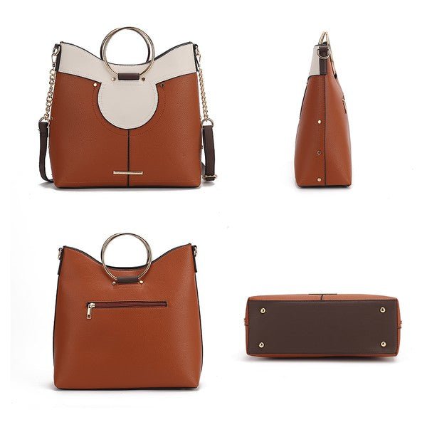 MKF Kylie Top Handle Satchel by Mia K - p3 Boutique
