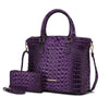 MKF Liora Croc Embossed Tote and Set by Mia K - p3 Boutique
