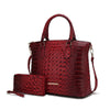 MKF Liora Croc Embossed Tote and Set by Mia K - p3 Boutique