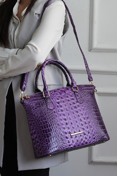 MKF Liora Croc Embossed Tote and Set by Mia K - p3 Boutique