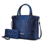 MKF Liora Croc Embossed Tote and Set by Mia K - p3 Boutique