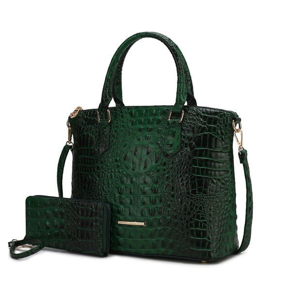 MKF Liora Croc Embossed Tote and Set by Mia K - p3 Boutique