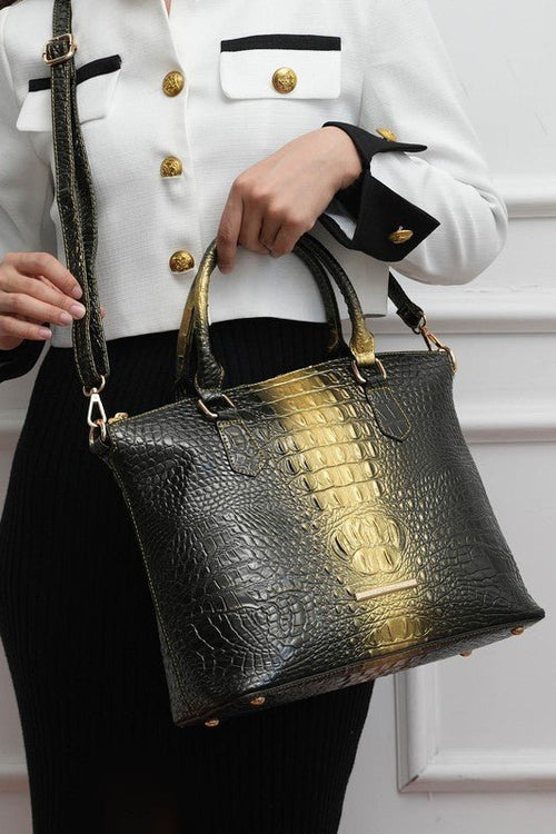 MKF Liora Croc - Embossed Tote Bag by Mia K - p3 Boutique