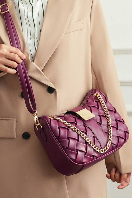 MKF Solari Braided Chain Shoulder Bag by Mia K - p3 Boutique