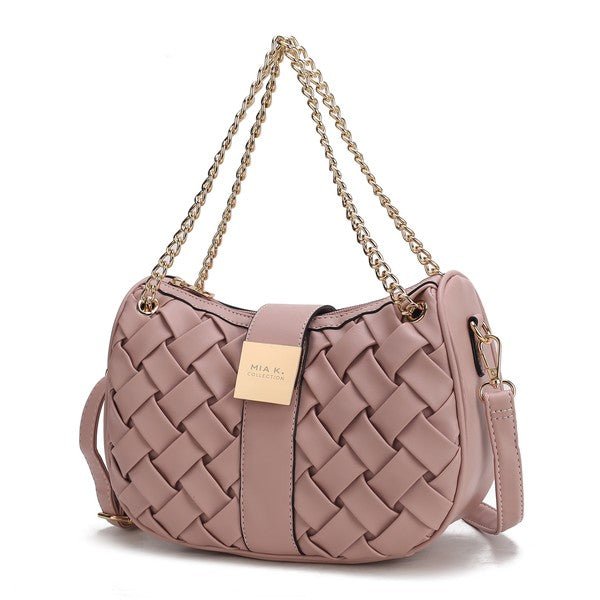 MKF Solari Braided Chain Shoulder Bag by Mia K - p3 Boutique