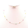 MULTI COLORED BEAD CHARM NECKLACE SET - p3 Boutique