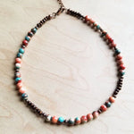Multi - Colored Turquoise Collar Length Necklace - p3 Boutique