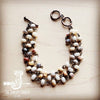 'Natural Agate triple strand bracelet - p3 Boutique