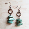 Natural Turquoise Stacked Gemstone Earrings - p3 Boutique
