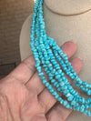 Navajo Kingman Turquoise Beaded Necklace 18 inch - p3 Boutique