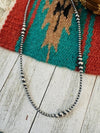 Navajo Sterling Silver Pearl Beaded 18” Necklace - p3 Boutique