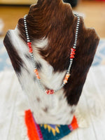 Navajo Sterling Silver & Spiny Oyster Beaded 20” N - p3 Boutique