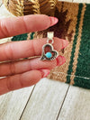 Navajo Turquoise & Sterling Silver Mini Heart Pend - p3 Boutique