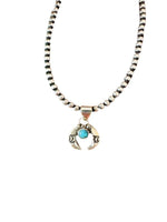 Navajo Turquoise & Sterling Silver Mini Naja Penda - p3 Boutique