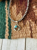 Navajo Turquoise & Sterling Silver Mini Naja Penda - p3 Boutique