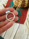 Navajo Turquoise & Sterling Silver Ring - p3 Boutique