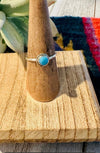Navajo Turquoise & Sterling Silver Stacker Ring - p3 Boutique