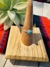 Navajo Turquoise & Sterling Silver Stacker Ring - p3 Boutique