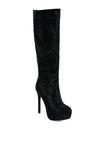 Nebula Rhinestone Embellished Stiletto Calf Boots - p3 Boutique
