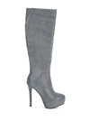 Nebula Rhinestone Embellished Stiletto Calf Boots - p3 Boutique