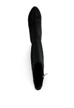Nebula Rhinestone Embellished Stiletto Calf Boots - p3 Boutique